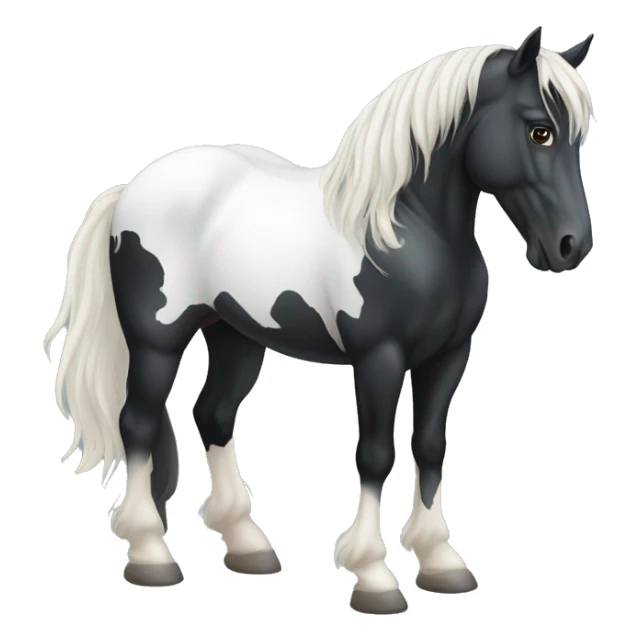 A Friesian horse sticker