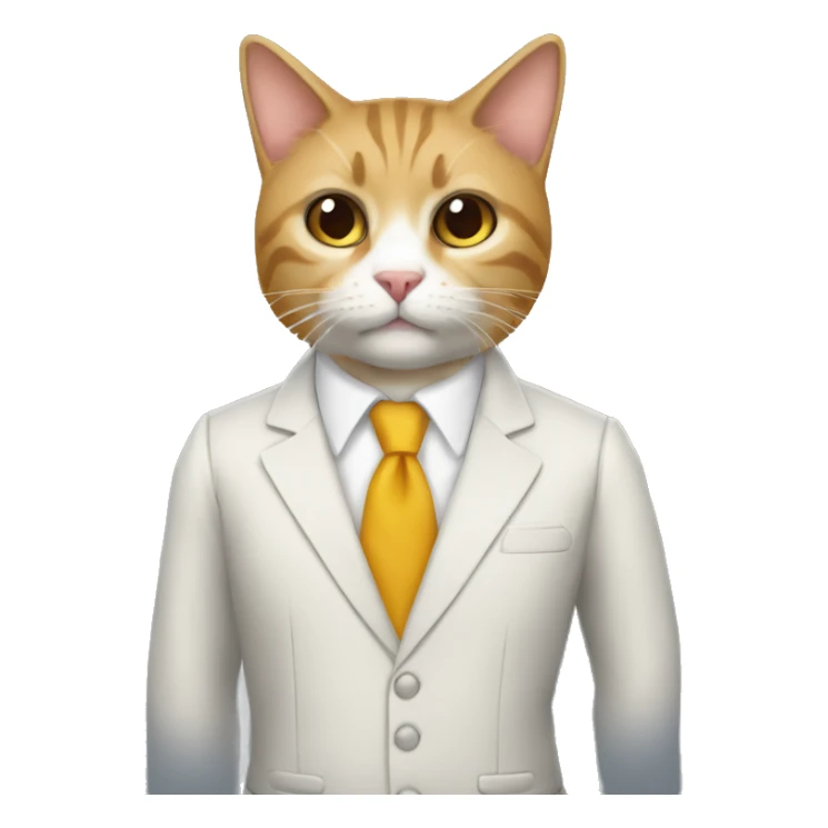 Gato con traje de ladron sticker