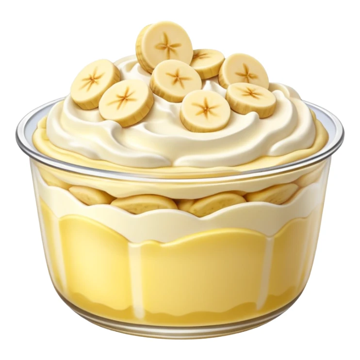 Bowl of banana pudding  sticker
