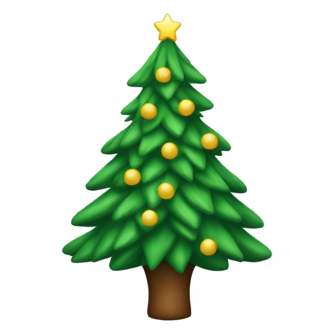 Christmas tree sticker