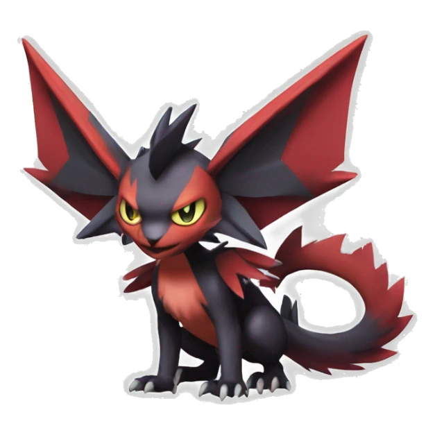 Noivern-Litten-Zoroark full body sticker