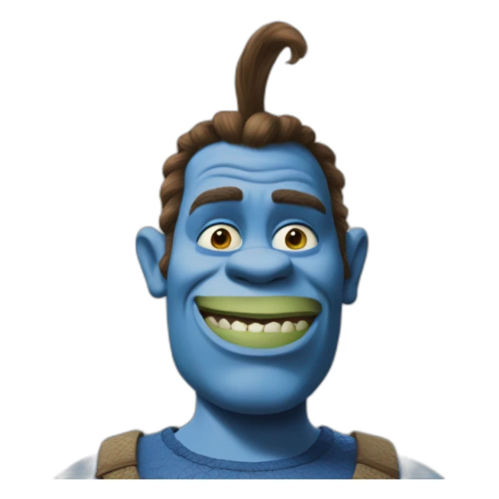 blue-shrek sticker