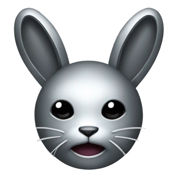 Metal bunny sticker