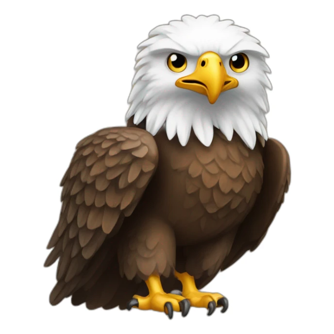An eagle that carries the word FOREVER _RAC sticker