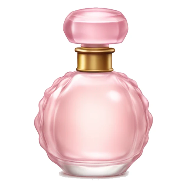 Delicate vintage light pink perfume bottle sticker
