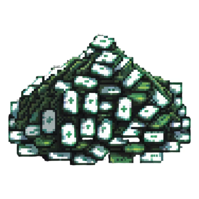 pile of money sticker