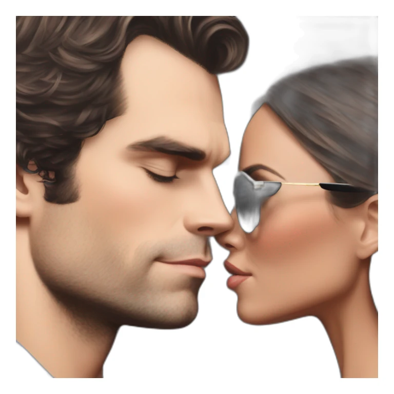 Henry cavill kissing victoria beckham sticker