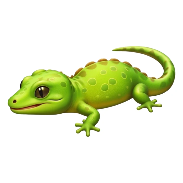 Meme-Worthy Cute Sleeping Gecko Portrait Emoji, Head resting peacefully with a contented smile, showcasing a diminutive, patterned body with smooth scales and eyes gently closed in serene slumber, Simplified yet adorably endearing features, highly detailed, glowing with a soft, drowsy tropical light, high shine, relaxed and utterly lovable, stylized with an air of playful laziness, soft glowing outline, capturing the essence of a sleeping gecko that feels destined to become the next viral icon of adorable rest! sticker