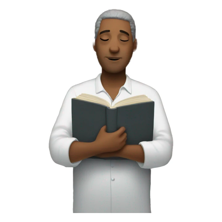 Man who sleep with books sticker