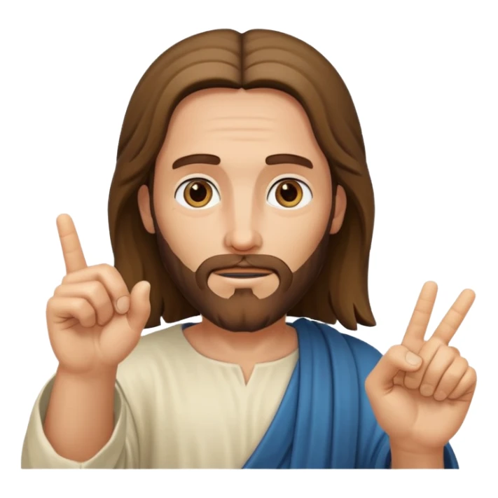 jesus pointing toward you with finger sticker