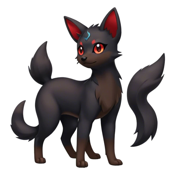 Umbreon-Zorua-hybrid full body sticker