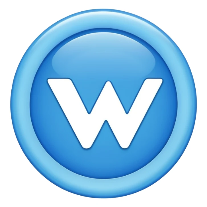 Meta Verified blue tick, blue circle with white check, subtle glow sticker
