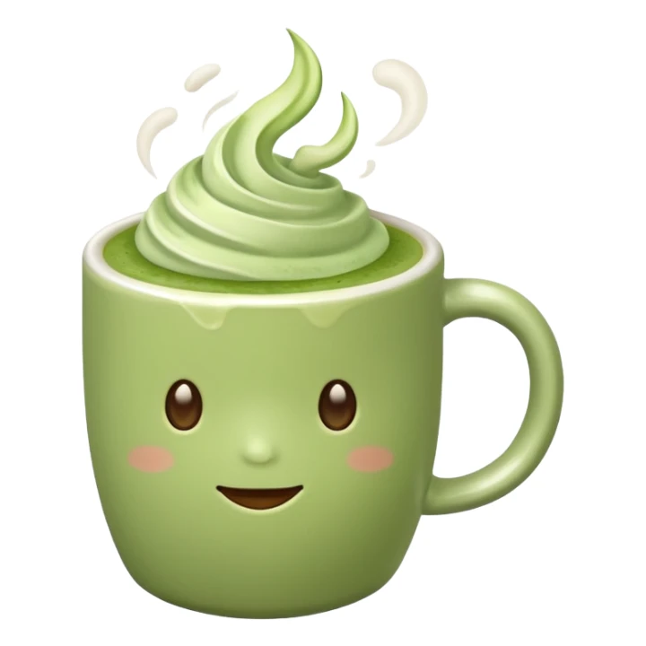 Matcha latte sticker