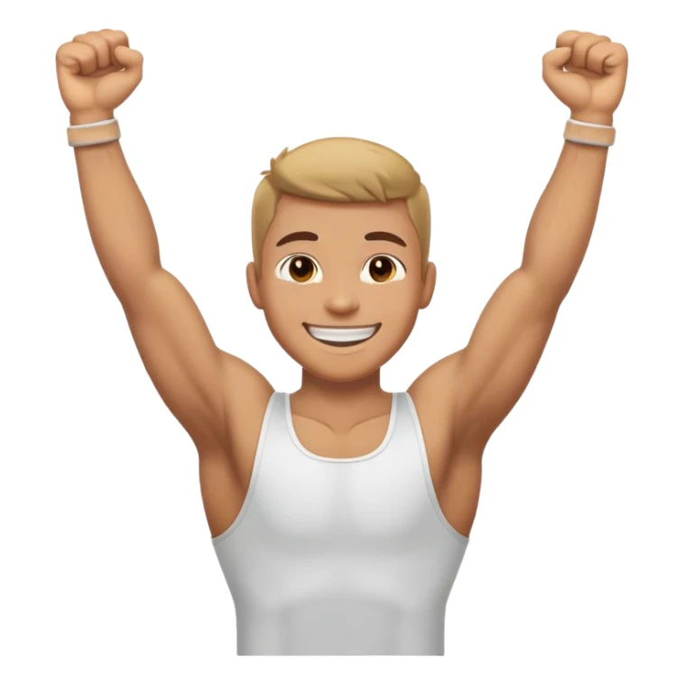 motivated person with arms raised in triumph sticker