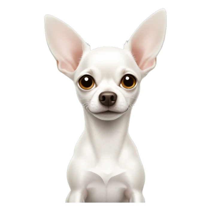 White Chihuahua with floppy ears sticker