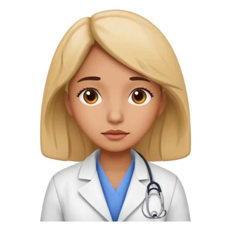 Medical assitant girl tired sticker