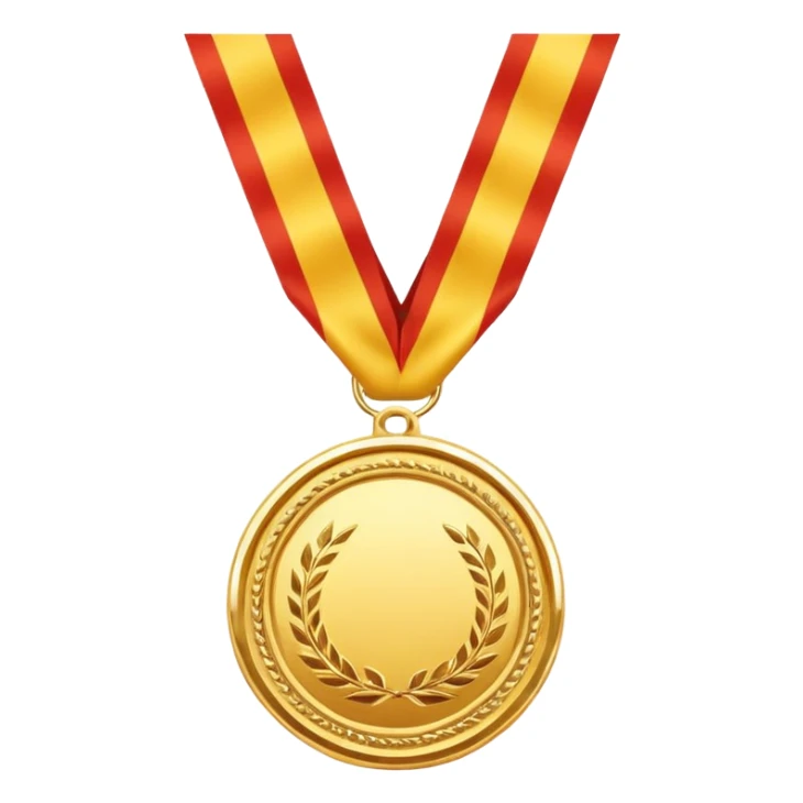 JUST THE CIRCLE  golden medal with a glossy finish, central empty space, details in border  sticker