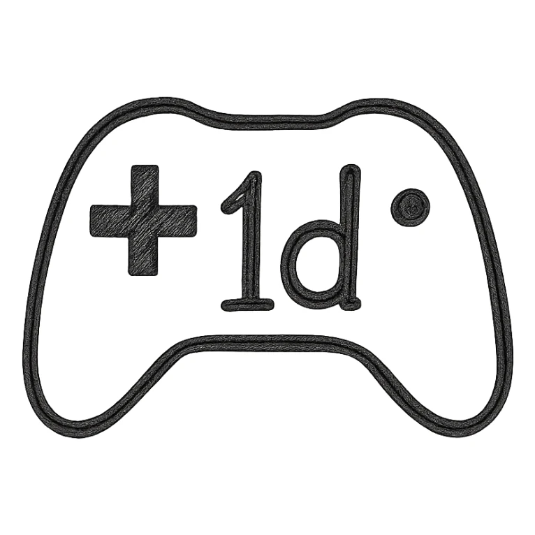 gaming logo with '1d' text, geometric icon style, clean and professional look sticker