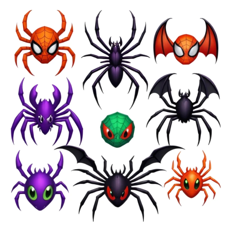 Plankton-Venom-Spider-Man-Spyro-Cynder-Toothless-fusion sticker
