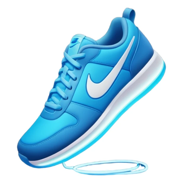 Un logo de nike en luz de neon sticker
