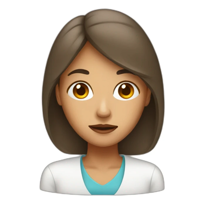 a woman with anemia sticker