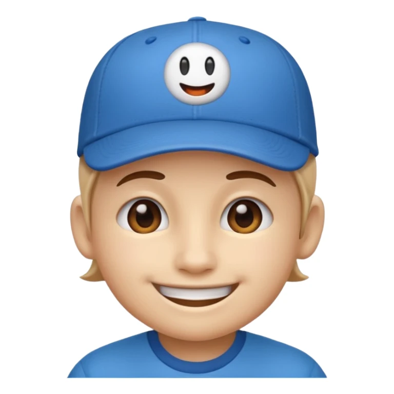 👌😁🧢 Combine these emojis and please, no body, just the head. as a sticker sticker