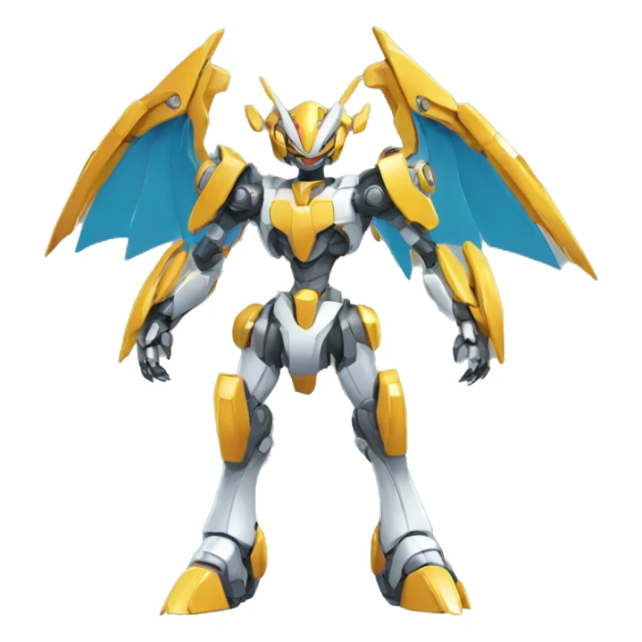Futuristic Mechanical Pokémon-Medabot-Dragon full body sticker