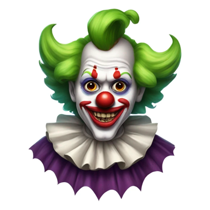 clown demon who resembles nole musk sticker