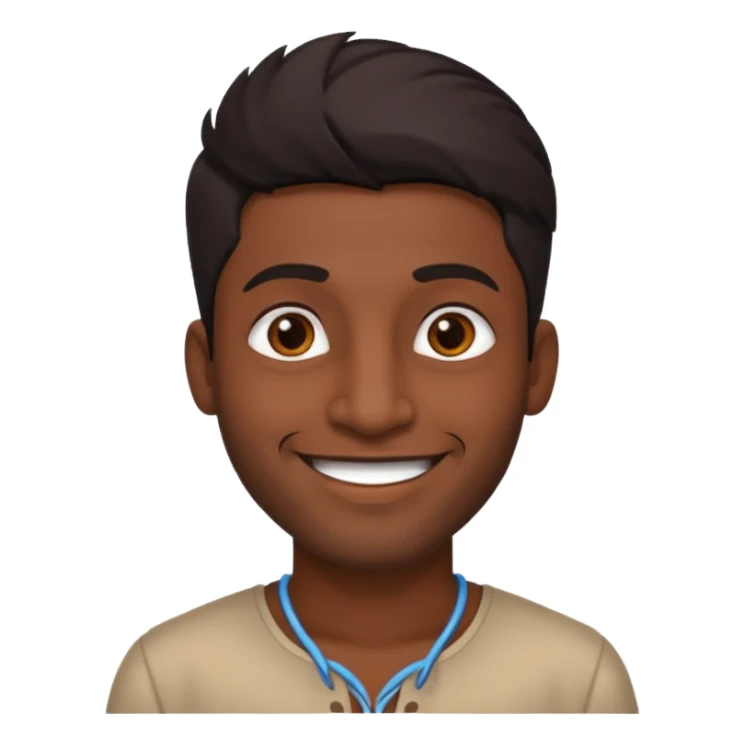 Black Indian man sticker