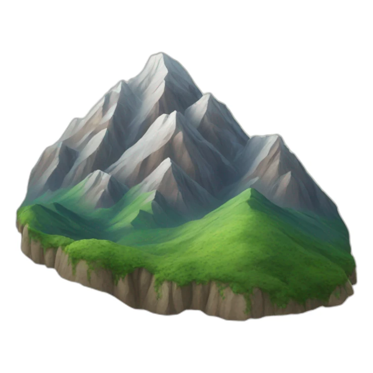 mountains sticker