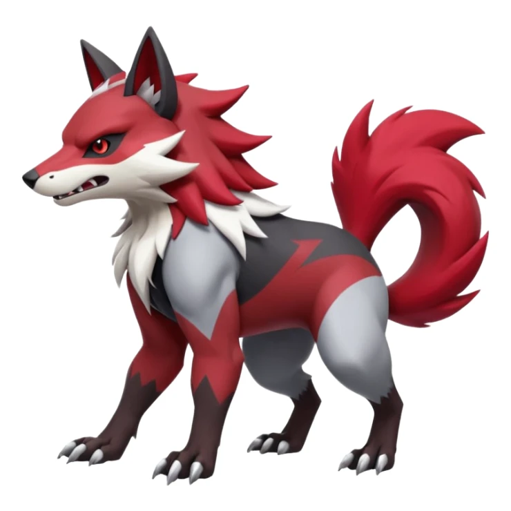 Zoroark-Zangoose-Obstagoon-hybrid-fusion, full body sticker