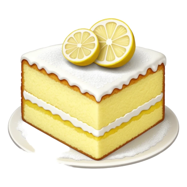 A slice of lemon cake sticker