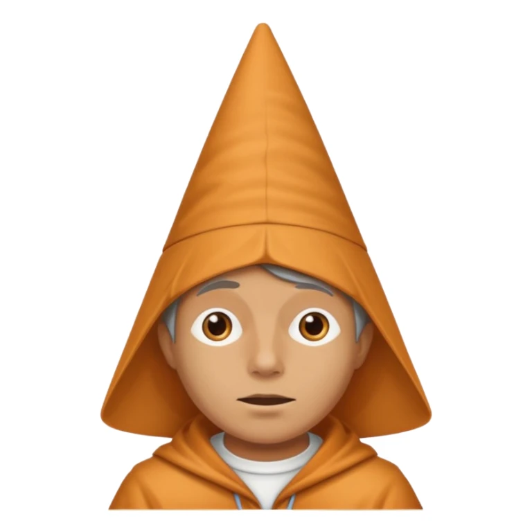 Chat visage humain qui porter pun chapeau sticker