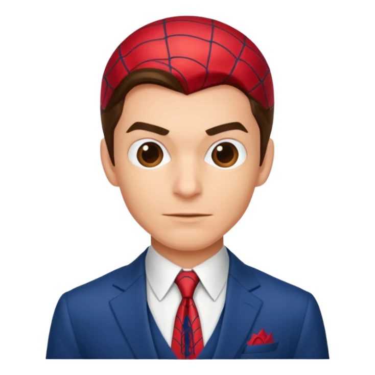 spiderman in a elegant suit sticker