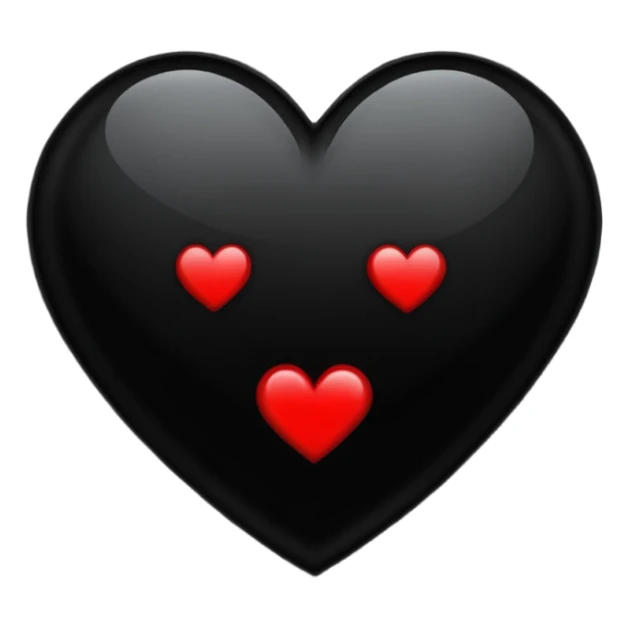 emo heart with night sky and dark mirror sticker