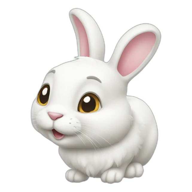 The White Rabbit from the cartoon secrets of pets sticker