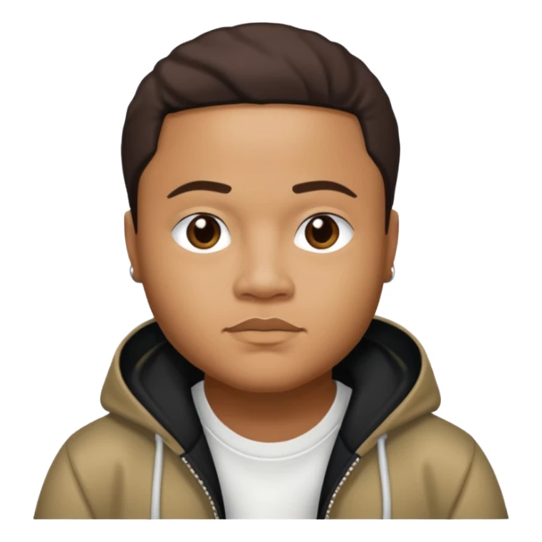 J-Boog of B2K with dark brown hair sticker