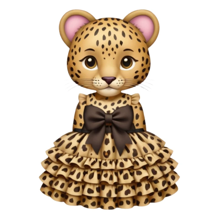Leopard lolita dress, only dress sticker