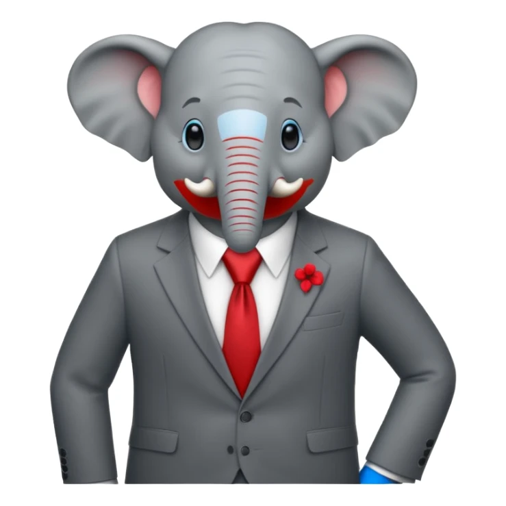 The elephand went in a suit
 sticker