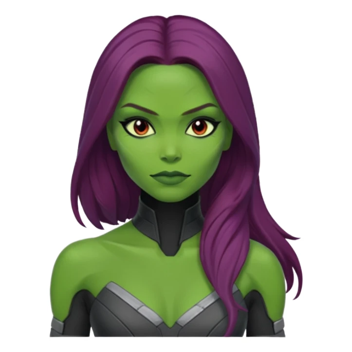 gamora from Guardians of the Galaxy movie sticker