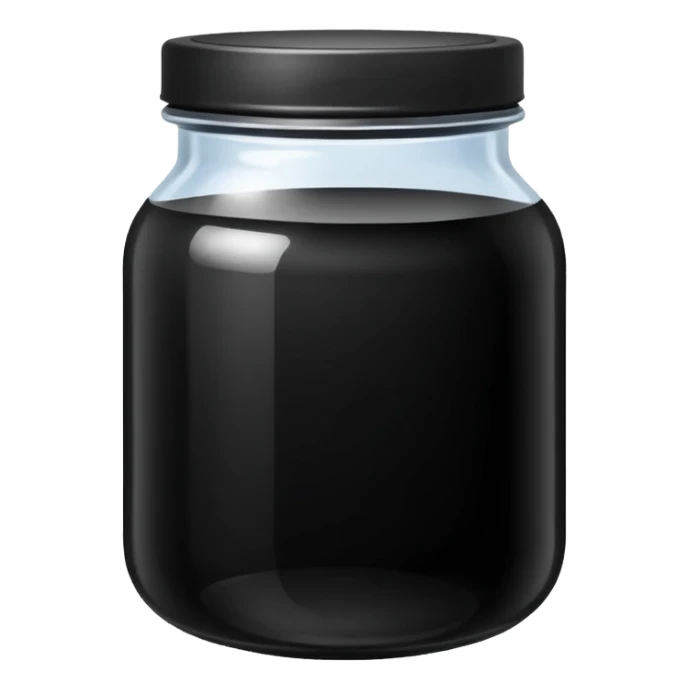 Paint Color Jar black sticker