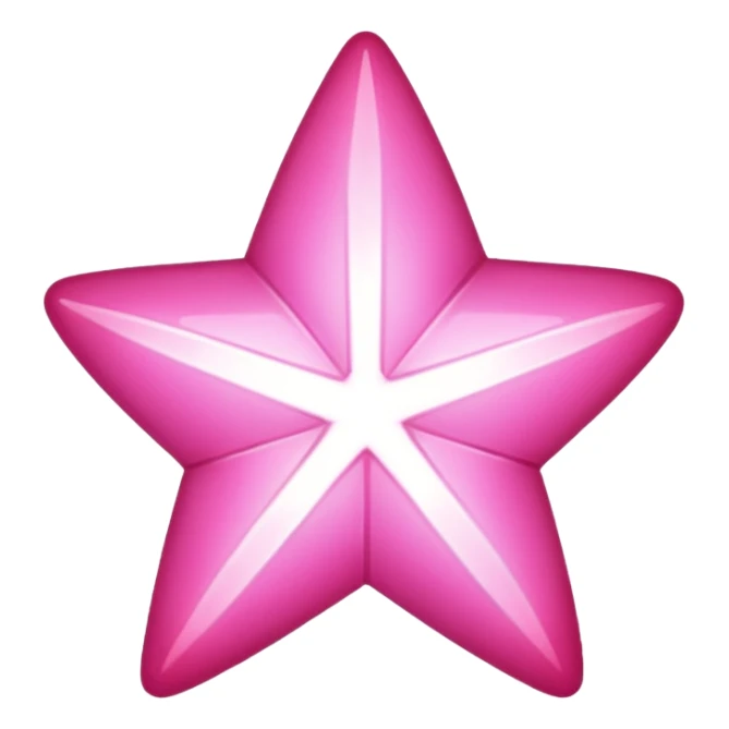 A pink star sticker