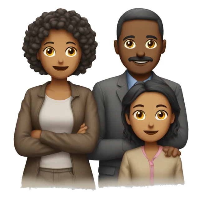 Familia de 5 personas sticker