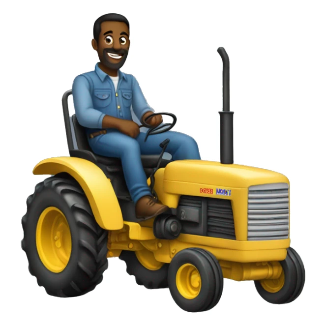 jean lassale dans un tracteur sticker