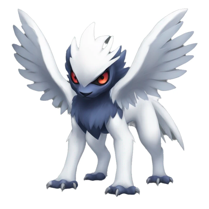 Cool Edgy Absol-Nargacuga-Quilava, full body sticker