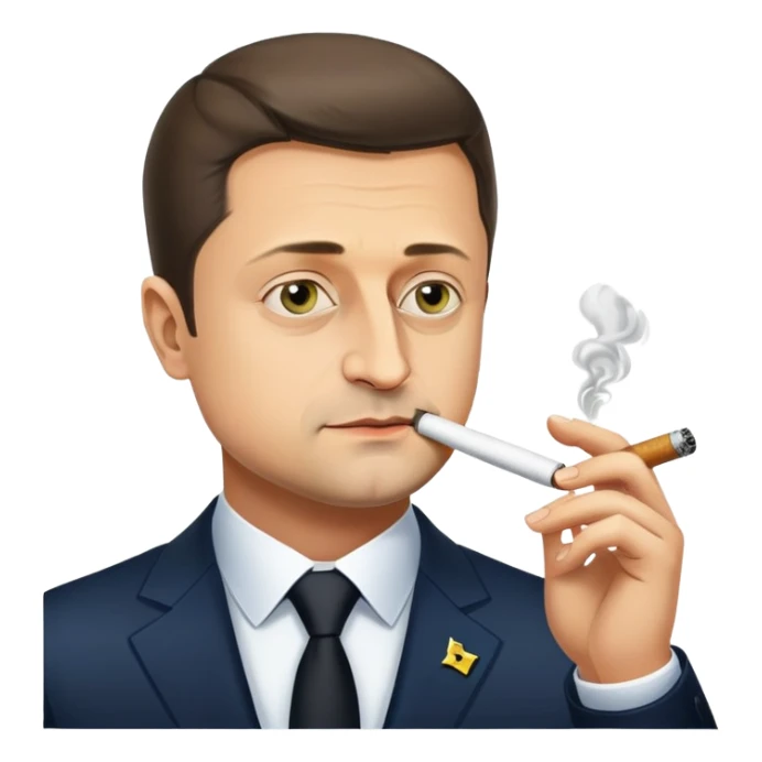 President zelensky smoke sticker
