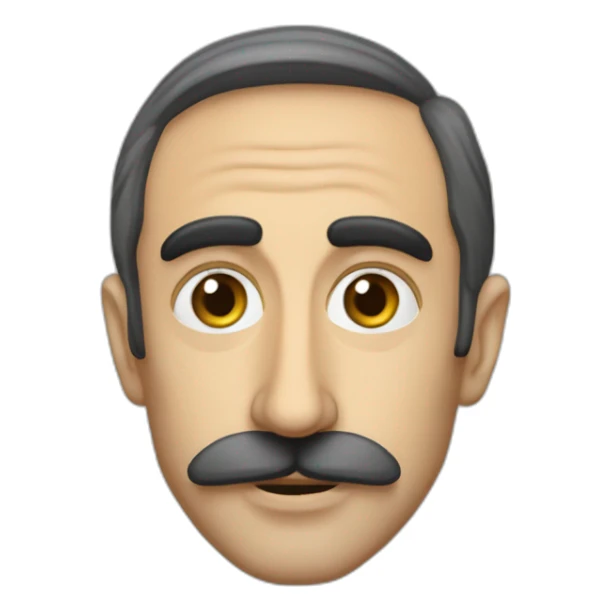 Éric zemmour with right mustach sticker