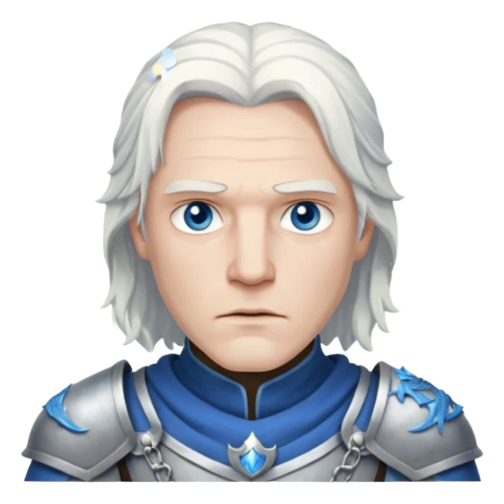knight king  from Games of throne character face only front face sticker