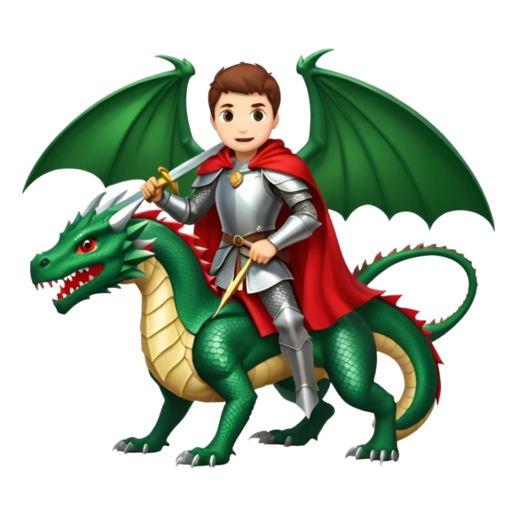 Saint george and the dragon  sticker