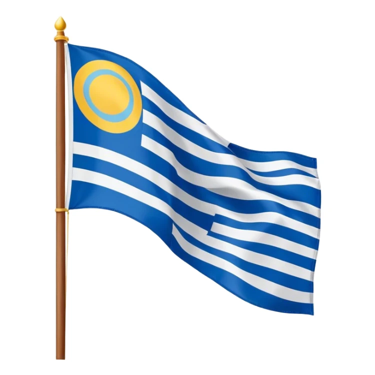 The poguelandia flag from outer banks show sticker